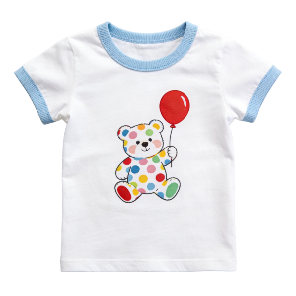 Polka Dot Balloon Bear Tee