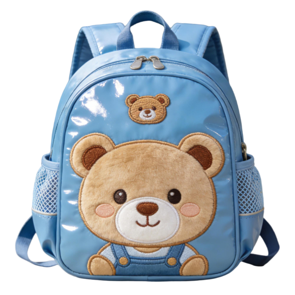 Denim Bear Backpack