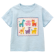 Whimsical Animal Parade Light Blue Tee