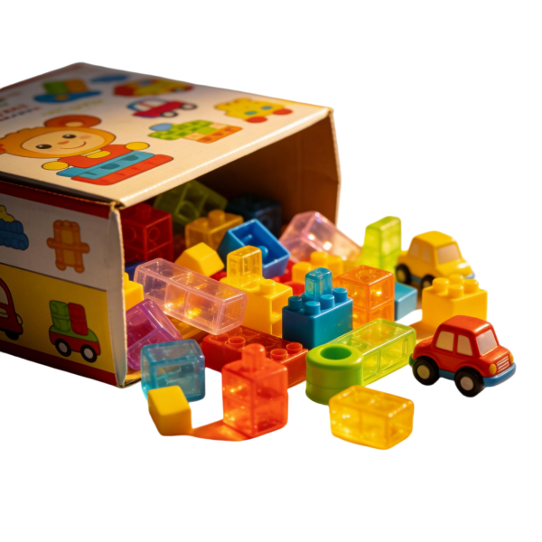 Translucent Building Blocks & Mini Car Set