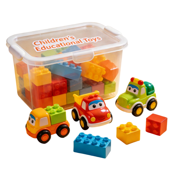 Educational Building Blocks & Cartoon Truck Set