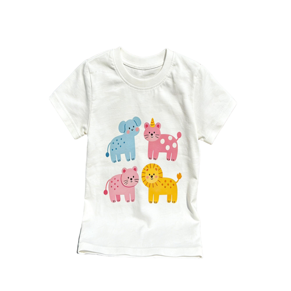 Pastel Animal Squad Tee