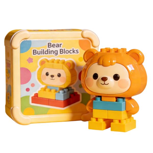 Cute Bear Character Building Blocks Set